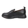 Wonders A-4420 Platform Loafers Grained Leather Black