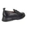 Mocassino Platform Wonders A-4420 Pelle Martellata Nera