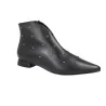 Barminton T1 Studded Ankle Boots Black Leather Women
