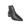 Barminton T1 Studded Ankle Boots Black Leather Women