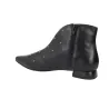 Barminton T1 Studded Ankle Boots Black Leather Women