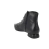 Barminton T1 Stiefelette Nieten Leder Schwarz Damen
