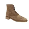 Barminton TG1 Brogue Ankle Boots Taupe Suede Women