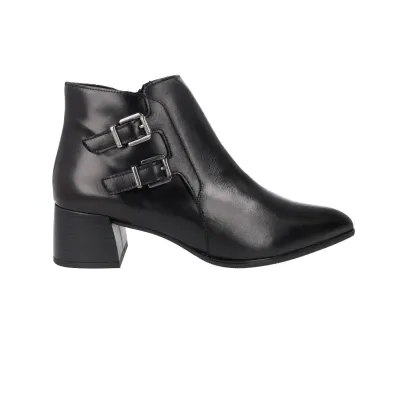Barminton T5 Double Buckle Ankle Boots Leather Women