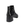 Barminton T5 Stiefelette Doppelschnalle Leder Damen