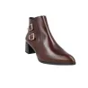 Barminton T5 Double Buckle Ankle Boots Leather Women