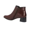 Barminton T5 Stiefelette Doppelschnalle Leder Damen