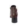 Barminton T5 Stiefelette Doppelschnalle Leder Damen