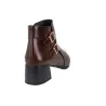 Barminton T5 Double Buckle Ankle Boots Leather Women