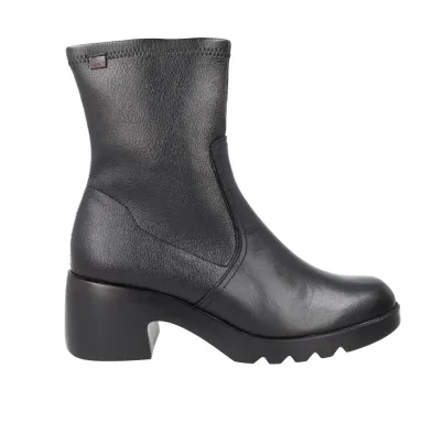 Pepe Menargues TG4 Plain Leather Ankle Boots Black Women