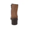 Pepe Menargues T4 Plain Leather Block Heel Ankle Boots
