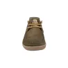 Sunni Takan 022 Embroidered Suede Chukka Shoes Men Khaki