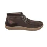 Sunni Takan 022 Embroidered Suede Chukka Shoes Men Khaki