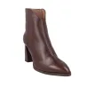 Wonders M-5444 Stivaletto Tacco Largo Donna Pelle Nera Effetto Coccodrillo