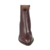 Wonders M-5444 Stiefelette Blockabsatz Damen Schwarz Kroko-Leder