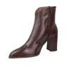 Wonders M-5444 Stiefelette Blockabsatz Damen Schwarz Kroko-Leder
