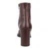 Wonders M-5444 Botín Tacón Ancho Piel Efecto Coco Mujer Negro