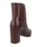 Wonders M-5444 Stivaletto Tacco Largo Donna Pelle Nera Effetto Coccodrillo