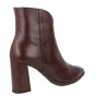 Wonders M-5444 Stivaletto Tacco Largo Donna Pelle Nera Effetto Coccodrillo