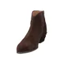 Wonders D-2005 Western Suede Fringe Ankle Boot Women Brown