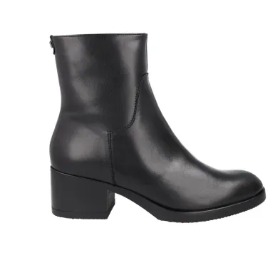 Wonders G-6261 Smooth Leather Block Heel Boot Women Black