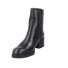Wonders G-6261 Botín Tacón Piel Lisa Cremallera Mujer Negro