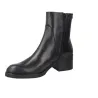 Wonders G-6261 Smooth Leather Block Heel Boot Women Black