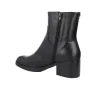 Wonders G-6261 Botín Tacón Piel Lisa Cremallera Mujer Negro