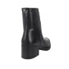 Wonders G-6261 Botín Tacón Piel Lisa Cremallera Mujer Negro