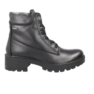 IGI&CO 21616 Gore-Tex Bottines à Lacets Cuir Imperméables Femme Noir