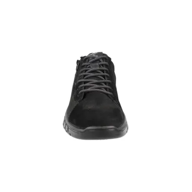 IGI&CO 21163 Zapatillas Gore-Tex Impermeables Nobuk Cremallera Hombre Negro