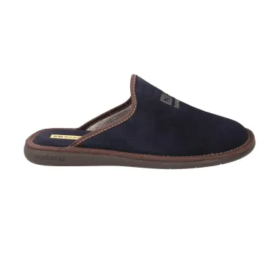 Nordikas 236 Top Line Hausschuhe Herren Wildleder Pantoffeln ohne Fersenkappe