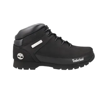 Timberland Euro Sprint Mid Lace Up Men's Nubuck Lace-Up Boots Black
