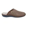 Nordikas 2630 Zapatillas de Casa Fieltro Sin Talón Pantuflas Hombre Taupe