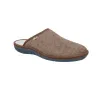Nordikas 2630 Zapatillas de Casa Fieltro Sin Talón Pantuflas Hombre Taupe