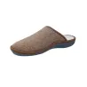 Nordikas 2630 Men's Felt Mule Slippers Backless House Shoes in Taupe