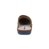 Nordikas 2630 Men's Felt Mule Slippers Backless House Shoes in Taupe
