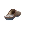 Nordikas 2630 Hausschuhe Herren Filz Pantoffeln ohne Fersenkappe Taupe
