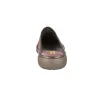 Nordikas 281 Hausschuhe Damen Wildleder Pantoffeln mit Keilabsatz Malve