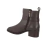 Carmela 164163 Botines Tacón Piel Hebilla Cremallera Mujer Marrón y Negro