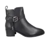 Carmela 164163 Stiefeletten Damen Leder Absatz Schnalle Zip Braun Schwarz