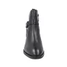Carmela 164163 Botines Tacón Piel Hebilla Cremallera Mujer Marrón y Negro
