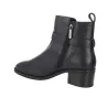 Carmela 164163 Women's Leather Heeled Ankle Boots with Buckle Brown and Black