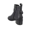 Carmela 164163 Stiefeletten Damen Leder Absatz Schnalle Zip Braun Schwarz