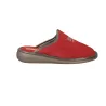 Nordikas 281 Hausschuhe Damen Wildleder Pantoffeln mit Keilabsatz Malve
