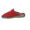 Nordikas 281 Hausschuhe Damen Wildleder Pantoffeln mit Keilabsatz Malve