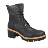 Panama Jack Padma B11 Women's Leather Lace-Up Ankle Boots with Heel Black