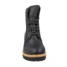 Panama Jack Padma B11 Women's Leather Lace-Up Ankle Boots with Heel Black