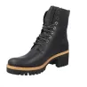 Panama Jack Padma B11 Stivaletti in Pelle con Lacci e Tacco Donna Nero