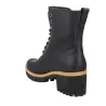 Panama Jack Padma B11 Women's Leather Lace-Up Ankle Boots with Heel Black